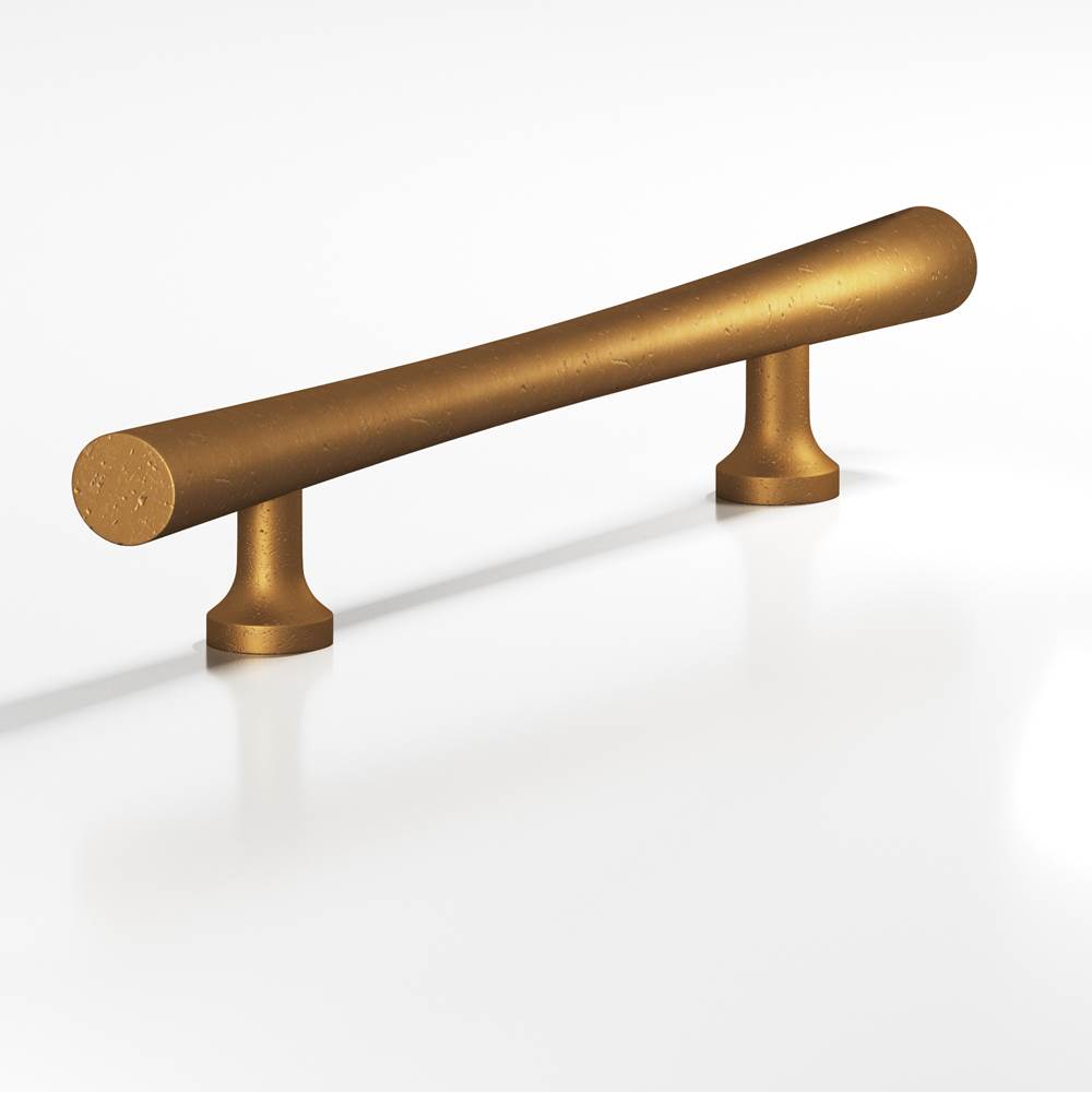 Colonial Bronze - 8'' center-to-center, 15'' overall, 0.75'' max diameter Hourglass Appliance Pull, Door Pull with flared posts hand finished in Distressed Light Statuary Bronze - Distressed Light Statuary Bronze