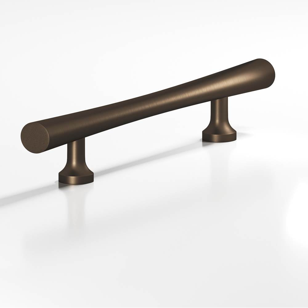 Colonial Bronze - 8'' center-to-center, 15'' overall, 0.75'' max diameter Hourglass Appliance Pull, Door Pull with flared posts hand finished in Heritage Bronze - Heritage Bronze