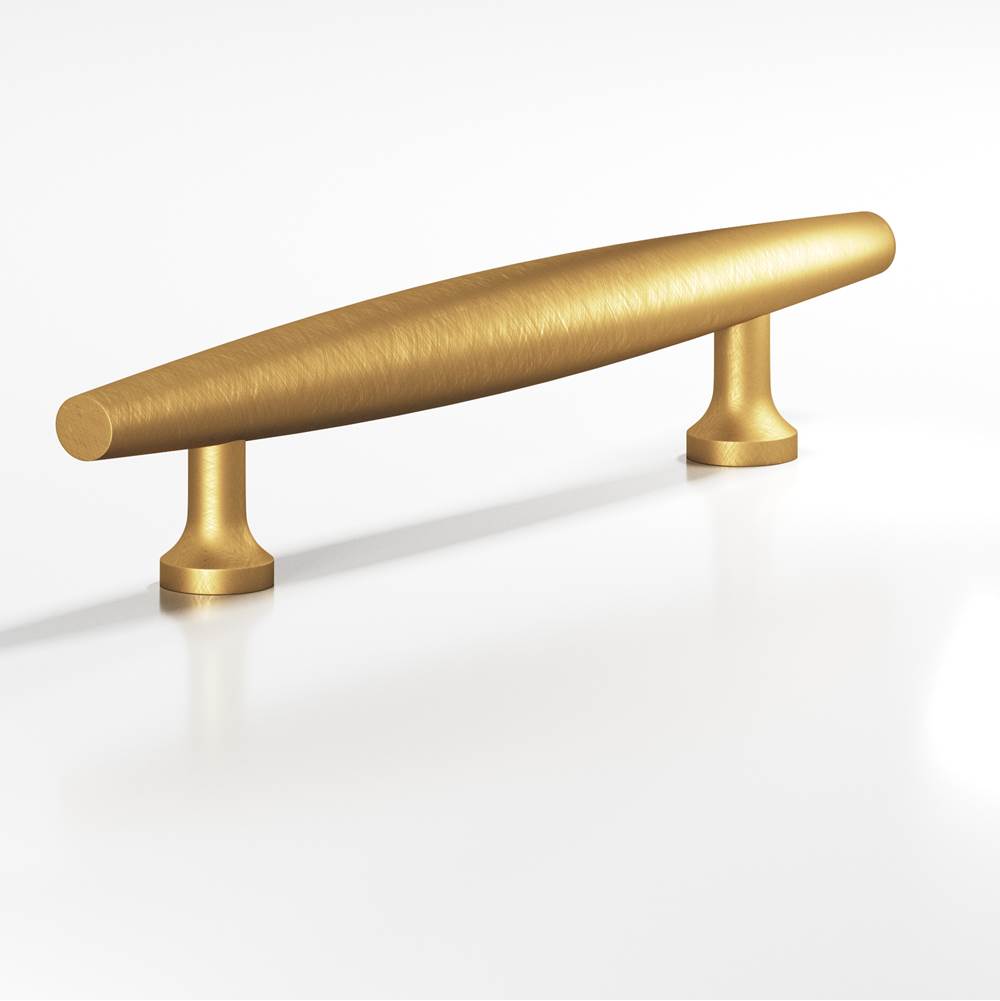 Colonial Bronze - 10'' center-to-center, 18'' overall, 0.75'' max diameter Cigar Appliance Pull, Door Pull with flared posts hand finished in Weathered Brass - Weathered Brass