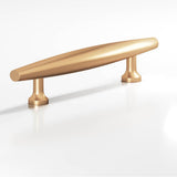 Colonial Bronze - 6'' center-to-center, 9'' overall, 0.75'' max diameter Cigar Cabinet Pull, Door Pull with flared posts hand finished in Matte Satin Bronze - Matte Satin Bronze
