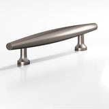 Colonial Bronze - 1'' max diameter custom length Cigar Pull with flared posts hand finished in Pewter - Pewter