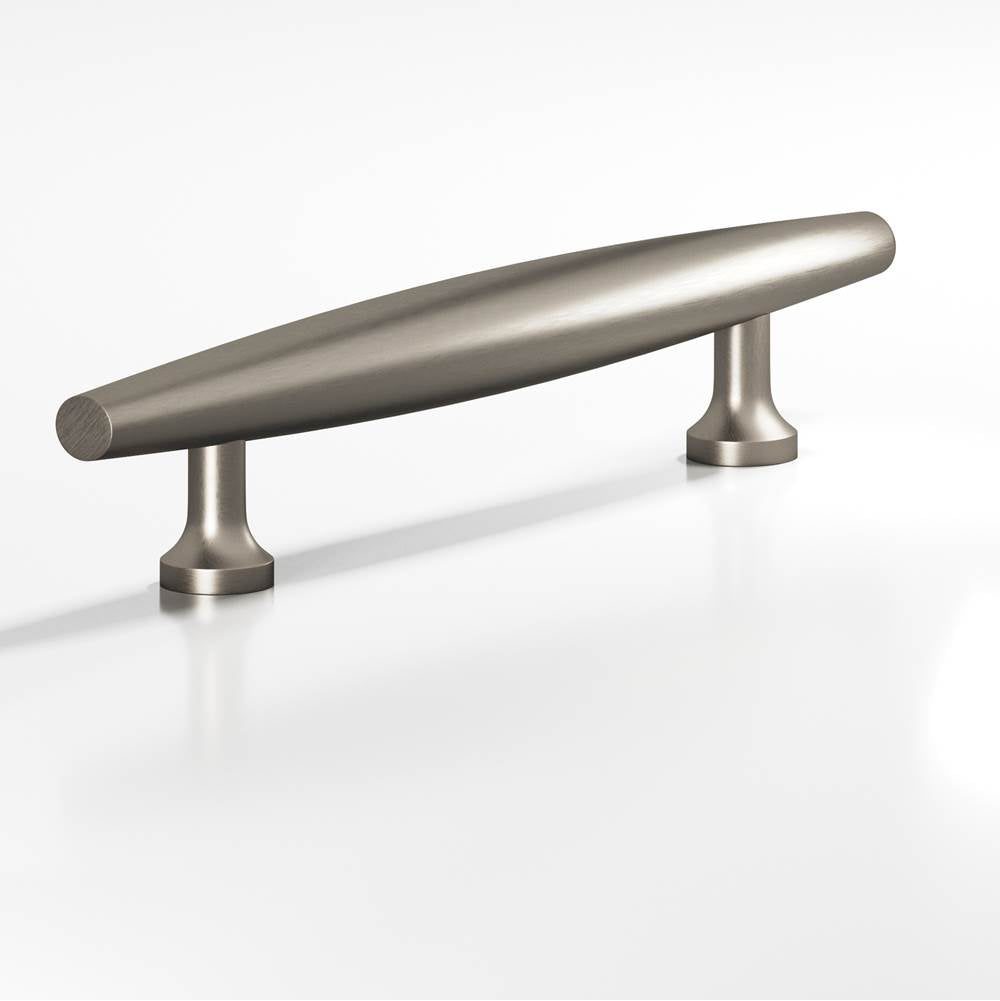 Colonial Bronze - 8'' center-to-center, 15'' overall, 0.75'' max diameter Cigar Cabinet Pull, Appliance Pull, Door Pull with flared posts hand finished in Matte Pewter - Matte Pewter