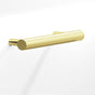 Colonial Bronze - 3.5'' center-to-center, 4.5'' overall, 0.5'' diameter Round Cabinet Pull with tapered posts hand finished in Polished Brass - Polished Brass