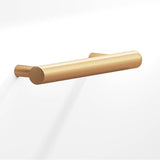 Colonial Bronze - 0.5'' diameter custom length Round Pull with tapered posts hand finished in Matte Satin Bronze - Matte Satin Bronze