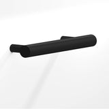 Colonial Bronze - 8'' center-to-center, 10'' overall, 0.5'' diameter Round Cabinet Pull with tapered posts hand finished in Matte Satin Black - Matte Satin Black
