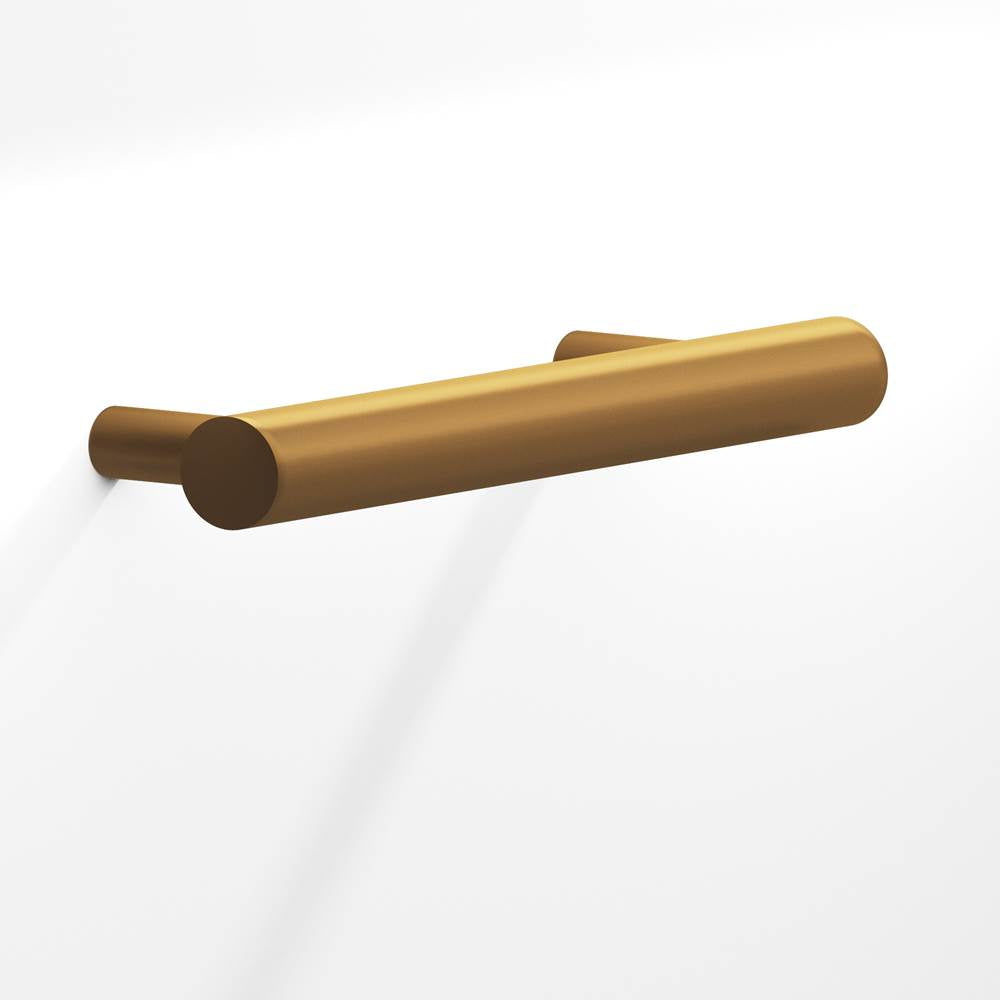Colonial Bronze - 0.5'' diameter custom length Round Pull with tapered posts hand finished in Matte Light Statuary Bronze - Matte Light Statuary Bronze