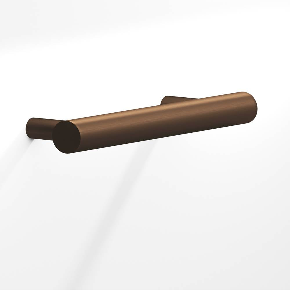 Colonial Bronze - 4'' center-to-center, 6'' overall, 0.5'' diameter Round Cabinet Pull with tapered posts hand finished in Matte Oil Rubbed Bronze - Matte Oil Rubbed Bronze
