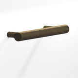Colonial Bronze - 6'' center-to-center, 8'' overall, 0.5'' diameter Round Cabinet Pull with tapered posts hand finished in Distressed Oil Rubbed Bronze - Distressed Oil Rubbed Bronze
