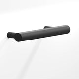 Colonial Bronze - 8'' center-to-center, 10'' overall, 0.5'' diameter Round Cabinet Pull with tapered posts hand finished in Matte Graphite - Matte Graphite