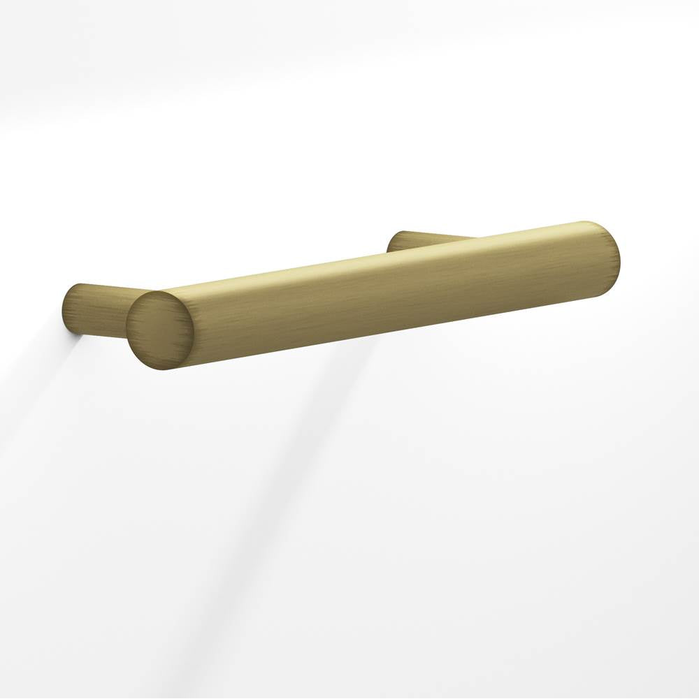Colonial Bronze - 1.5'' center-to-center, 2.5'' overall, 0.5'' diameter Round Cabinet Pull with tapered posts hand finished in Matte Antique Satin Brass - Matte Antique Satin Brass