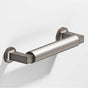 Colonial Bronze - 0.75'' diameter custom length Gropius-style Pull with flared feet hand finished in Pewter and Pewter - Pewter,Pewter