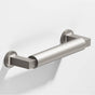Colonial Bronze - 12'' center-to-center, 12.875'' overall, 0.75'' diameter Gropius-style Appliance Pull, Door Pull with flared feet hand finished in Frost Nickel  and Frost Nickel - Frost Nickel,Frost Nickel