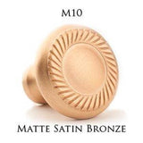 Leather Accented Round Appliance Pull, Door Pull, Shower Door Pull, Towel Bar With Straight Posts, Oil Rubbed Bronze x Pinseal Pitch Brown Leather