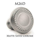 Leather Accented T-Shaped Cabinet Pull, Oil Rubbed Bronze x Wild Boar Pitch Brown Leather