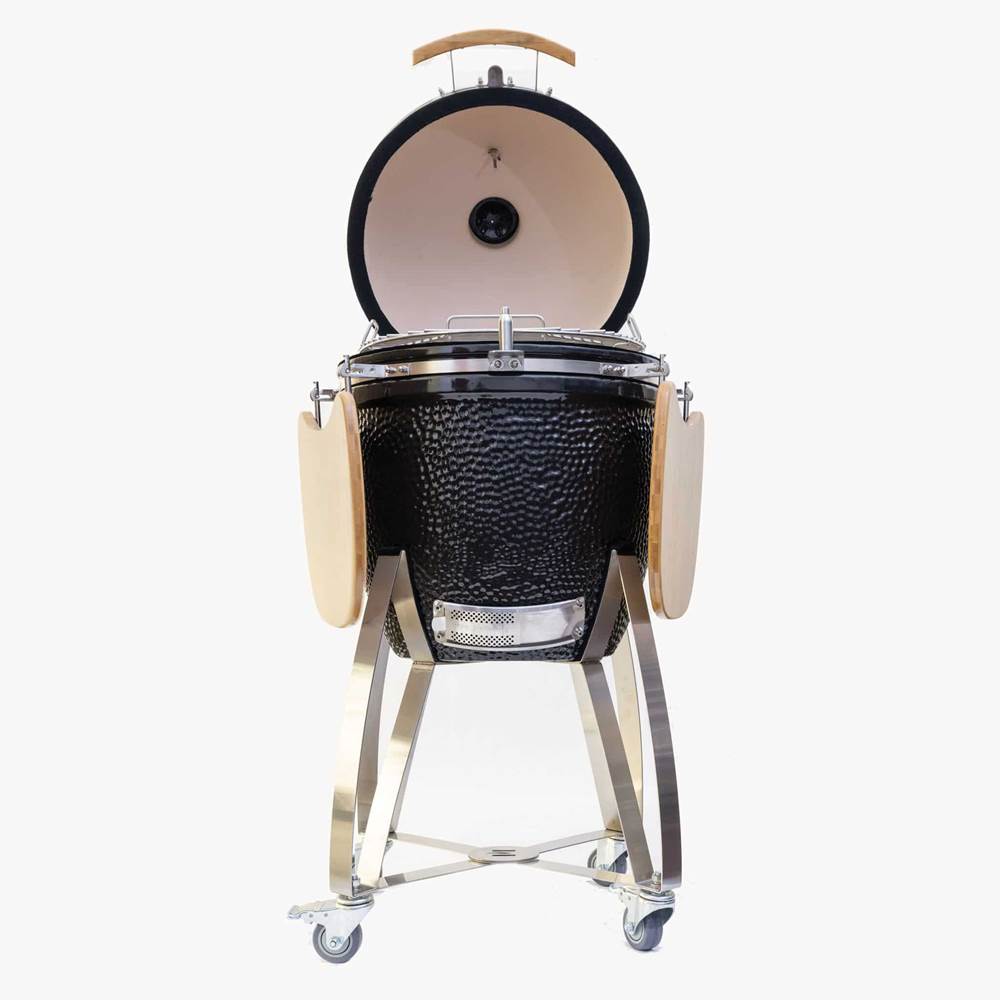 Smoker with Stand and Side Shelves