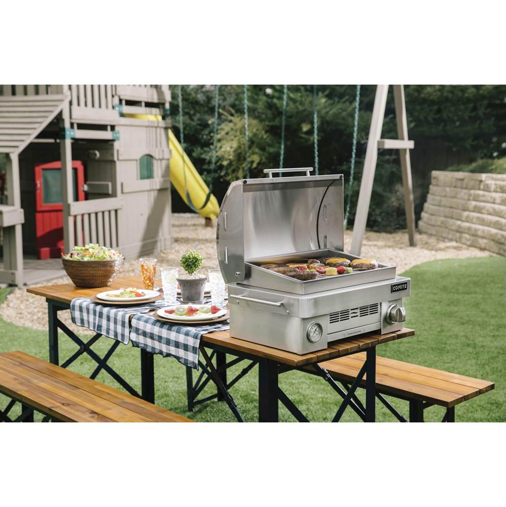 Coyote Portable Grill; Infinity burner up to 20,000 btu; LP Gas Only