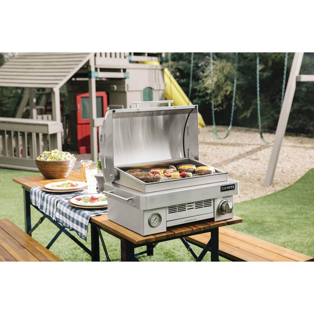 Coyote Portable Grill; Infinity burner up to 20,000 btu; LP Gas Only