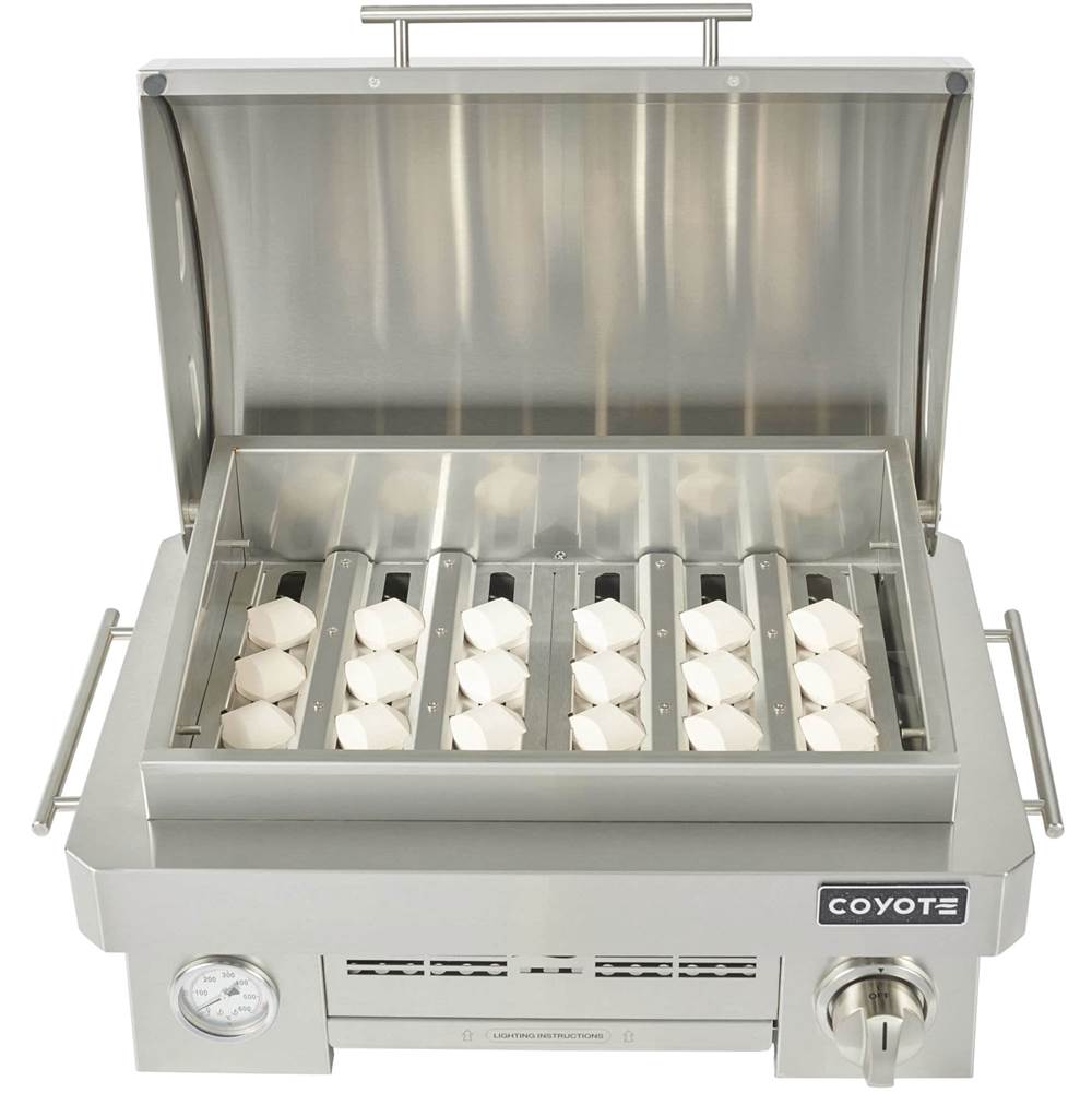 Coyote Portable Grill; Infinity burner up to 20,000 btu; LP Gas Only
