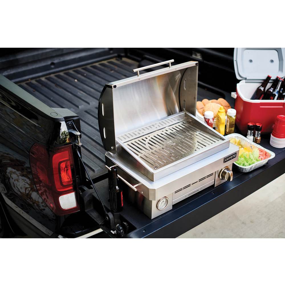 Coyote Portable Grill; Infinity burner up to 20,000 btu; LP Gas Only