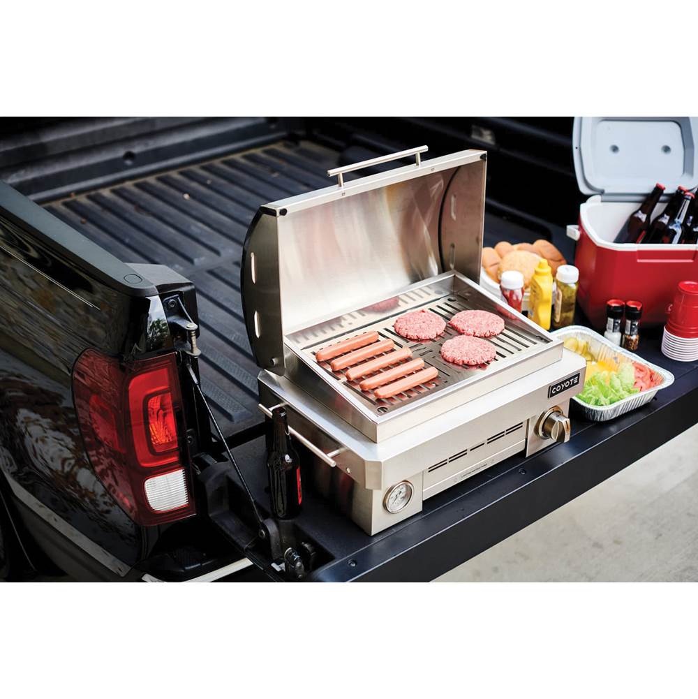 Coyote Portable Grill; Infinity burner up to 20,000 btu; LP Gas Only