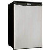 Danby - Compact Refrigerator - Black,Stainless Steel