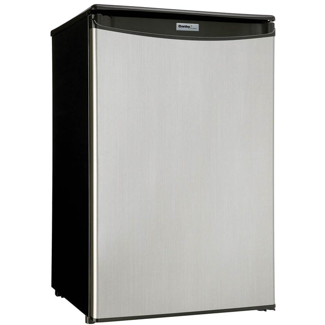 Danby - Compact Refrigerator - Black,Stainless Steel