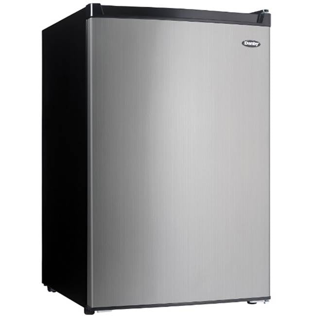 Danby - Compact Refrigerator - Black,Stainless Steel
