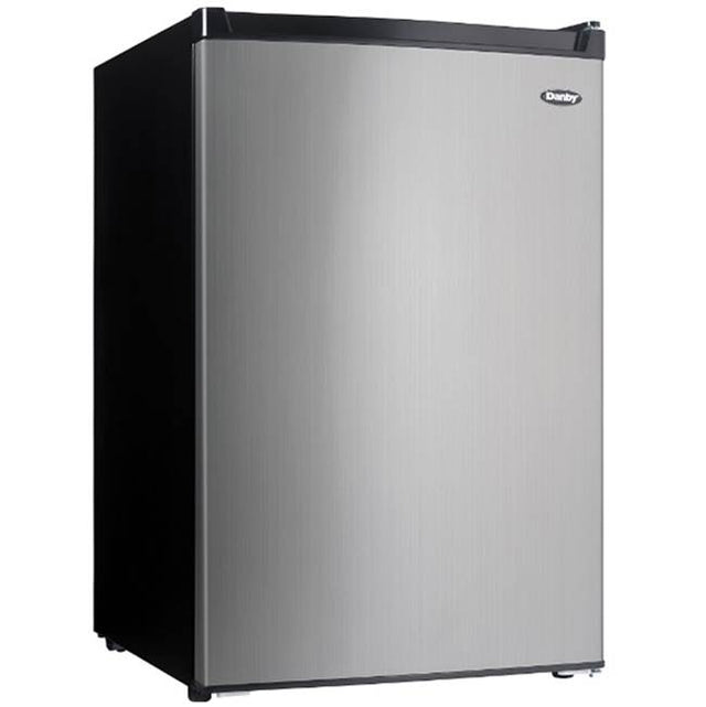 Danby - Compact Refrigerator - Black,Stainless Steel