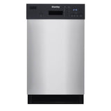Danby - Built-In Dishwasher - Black,Stainless Steel