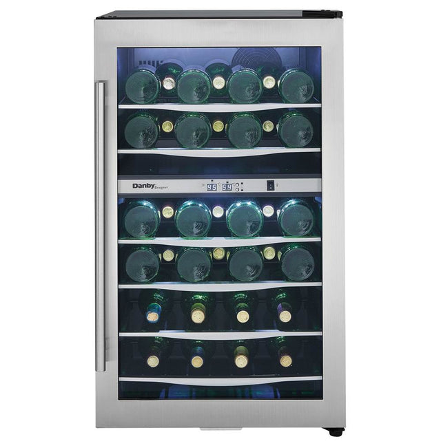 Danby - Wine Cooler - Black,Stainless Steel