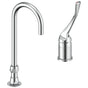 Delta Commercial - Commercial 24T2: Single Control Mixing Faucet with Gooseneck Spout - Less Pop-Up - Chrome