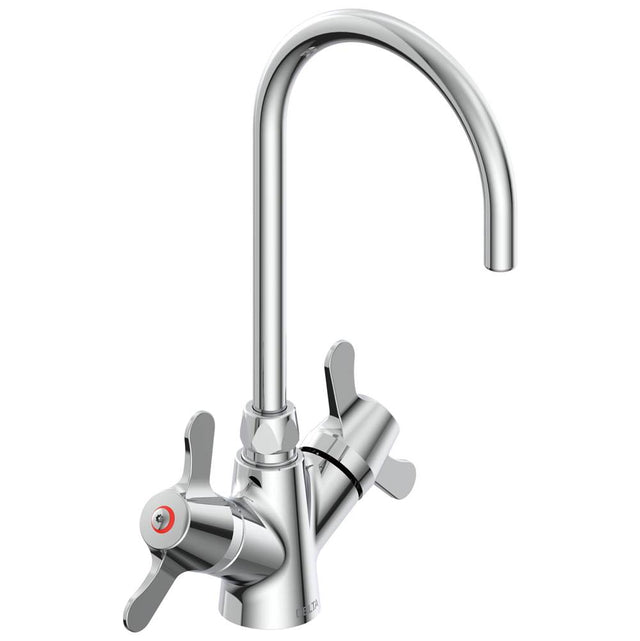 Delta Commercial - Commercial 25C3: Two Handle Single Shank Mixing Faucet - Chrome