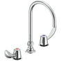 Delta Commercial - Commercial 27C1 / 27C2: Two Handle 8'' Below Deck Mount Faucet - Chrome