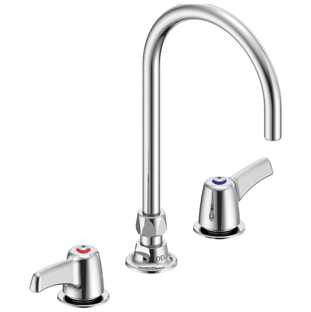 Delta Commercial - Commercial 27C1 / 27C2: Two Handle 8'' Below Deck Mount Faucet - Chrome
