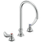 Delta Commercial - Commercial 27C1 / 27C2: Two Handle 8'' Below Deck Mount Faucet - Chrome