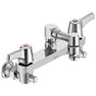 Delta Commercial - Commercial 28C2: Two Handle 8'' Wall Mount Service Sink Faucet - Chrome