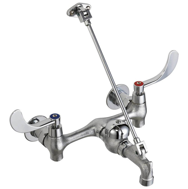 Delta Commercial - Commercial 28C / T9: Wall Mount Service Sink Faucet with Lever Handles - Rough Chrome