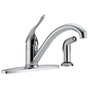 Delta Commercial - Commercial HDF: Single Handle Kitchen Faucet with Spray - Chrome