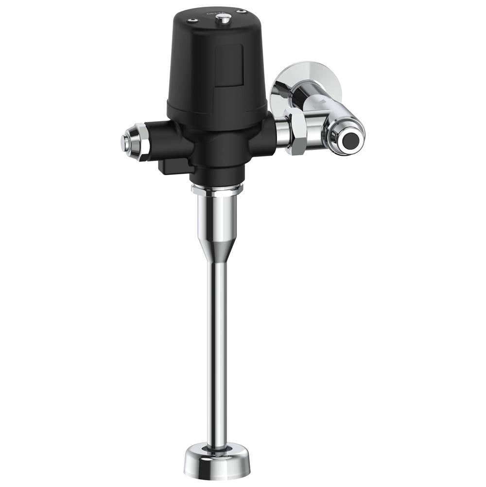 Delta Commercial - Commercial 81TBT / 81THW: Electronic Urinal Flush Valve - Manual Mechanical Override - Matte Black