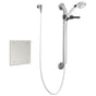 Delta Commercial - Commercial 860T: Electronic Shower Trim with Push Button Activator- Hardwire - Chrome
