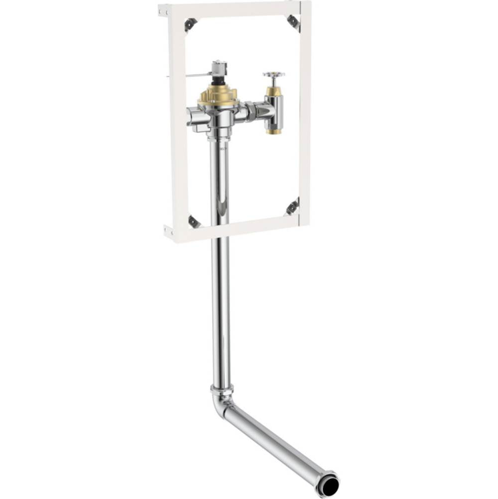 Delta Commercial - Commercial 1600T Series: Electronic Concealed Hardwire Flush Valve Rough-In - Chrome