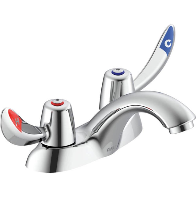 Delta Commercial - Commercial 21C: Two Handle Centerset Bathroom Faucet - Less Pop-Up - Chrome