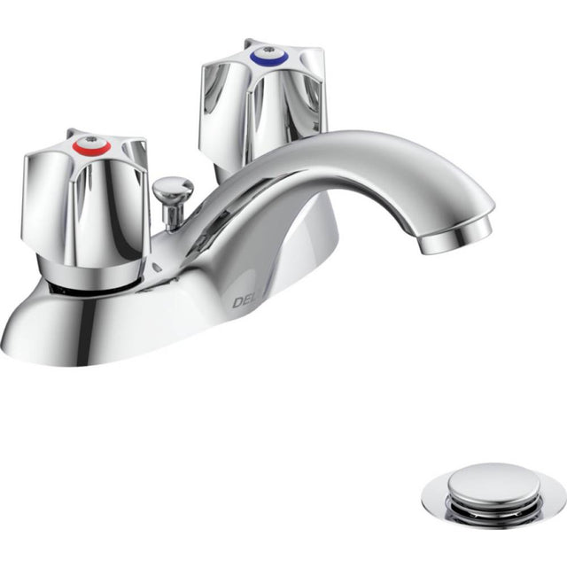 Delta Commercial - Commercial 21C: Two Handle Centerset Bathroom Faucet - Chrome