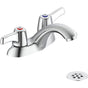 Delta Commercial - Commercial 21C: Two Handle Centerset Bathroom Faucet with Grid Strainer - Chrome