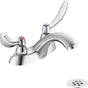 Delta Commercial - Commercial 21C: Two Handle Centerset Bathroom Faucet with Grid Strainer - Chrome
