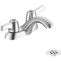 Delta Commercial - Commercial 21C: Two Handle Centerset Bathroom Faucet with Grid Strainer - Chrome