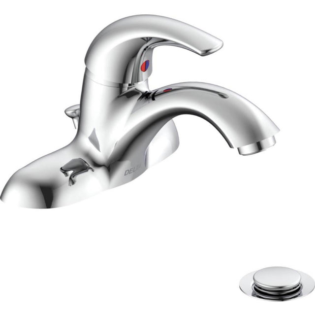 Delta Commercial - Commercial 22C: Single Handle Centerset Bathroom Faucet - Chrome