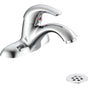 Delta Commercial - Commercial 22C: Single Handle Centerset Bathroom Faucet with Grid Strainer - Chrome