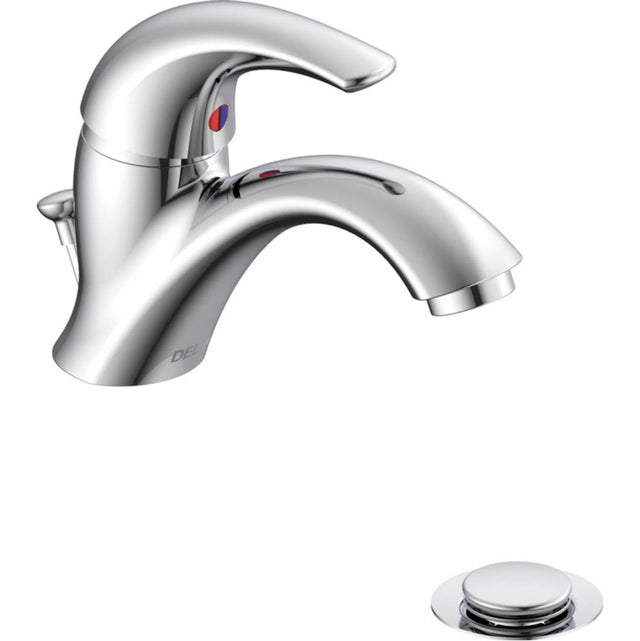 Delta Commercial - Commercial 22C: Single Handle Single Hole Centerset Bathroom Faucet - Chrome