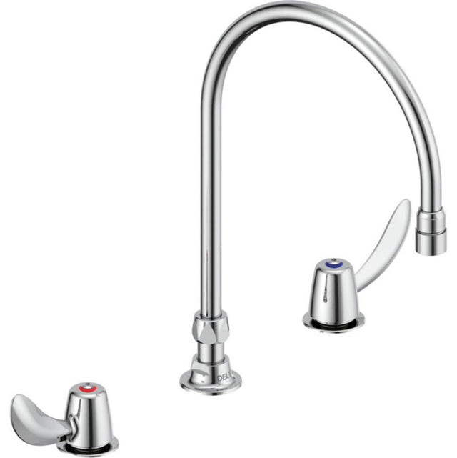 Delta Commercial - Commercial 23C6: Widespread Gooseneck - Chrome